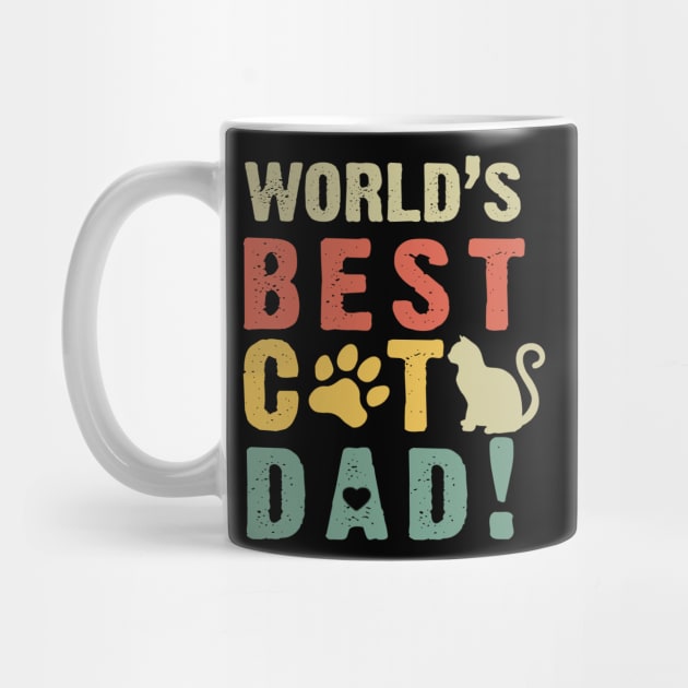 World's Best Cat Dad Costume Gift by Ohooha